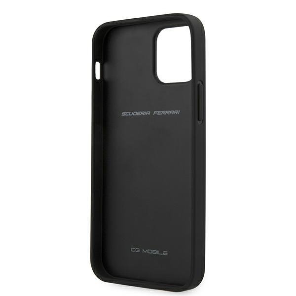Ferrari FESPEHCP12MBK iPhone12/12 Pro 6,1&quot; czarny/black hardcase On Track Perforated