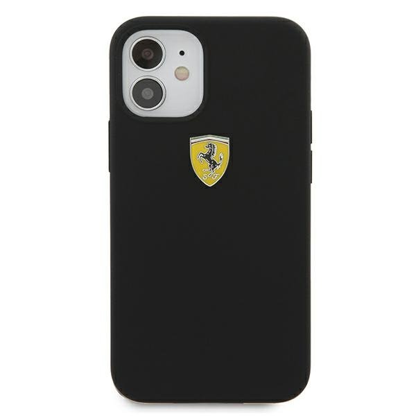 Ferrari FESSIHCP12SBK iPhone 12 mini 5,4&quot; czarny/black hardcase On Track Silicone
