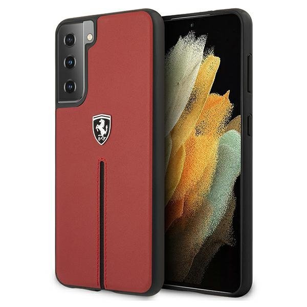 Ferrari FEOSIHCS21SRE S21 G991czerwony/red hardcase Off Track Leather Nylon Stripe