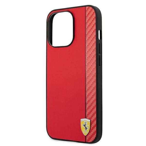 Ferrari FESAXHCP13XRE iPhone 13 Pro Max6,7&quot; czerwony/red hardcase On Track Carbon Stripe