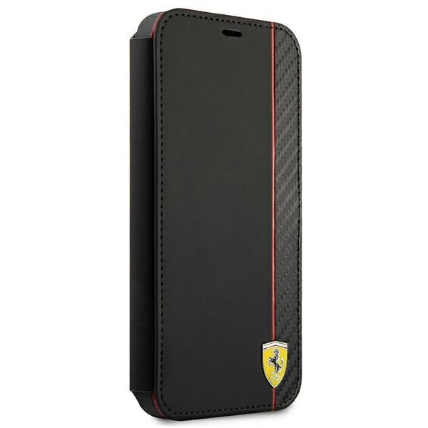 Ferrari FESAXFLBKP13SBK iPhone 13 mini 5,4&quot; czarny/black book On Track Carbon Stripe