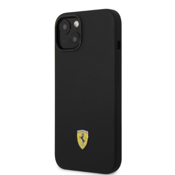 Ferrari FEHMSIP14MBK iPhone 14 Plus / 15 Plus 6.7&quot; czarny/black hardcase Silicone Metal Logo Magsafe
