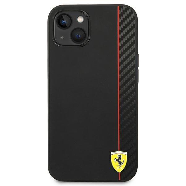Ferrari FEHCP14SAXBK iPhone 14 / 15 / 13 6.1&quot; czarny/black hardcase Carbon