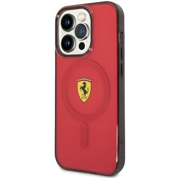 Ferrari FEHMP14LURKR iPhone 14 Pro 6,1&quot; czerwony/red hardcase Translucent Magsafe
