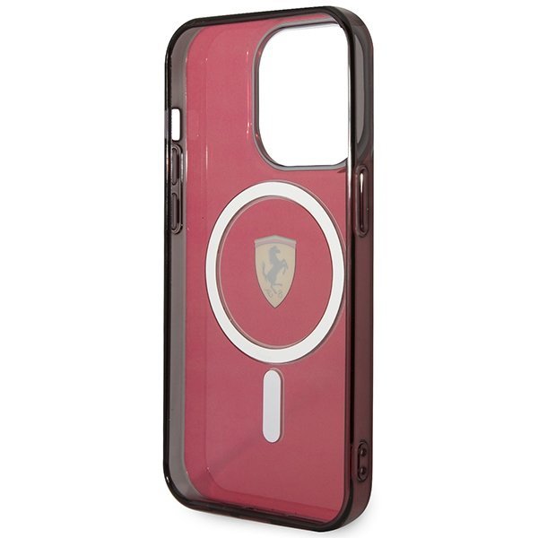 Ferrari FEHMP14LURKR iPhone 14 Pro 6,1&quot; czerwony/red hardcase Translucent Magsafe