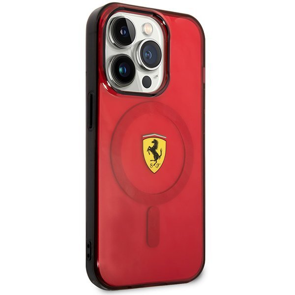 Ferrari FEHMP14XURKR iPhone 14 Pro Max 6.7&quot; czerwony/red hardcase Translucent Magsafe