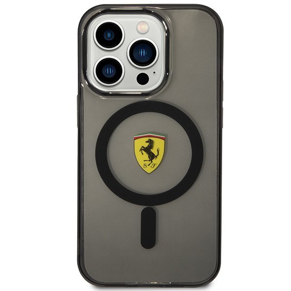 Ferrari FEHMP14LURKK iPhone 14 Pro 6,1&quot; czarny/black hardcase Translucent Magsafe