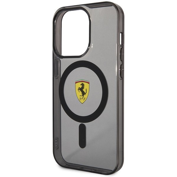 Ferrari FEHMP14XURKK iPhone 14 Pro Max 6.7&quot; czarny/black hardcase Translucent Magsafe