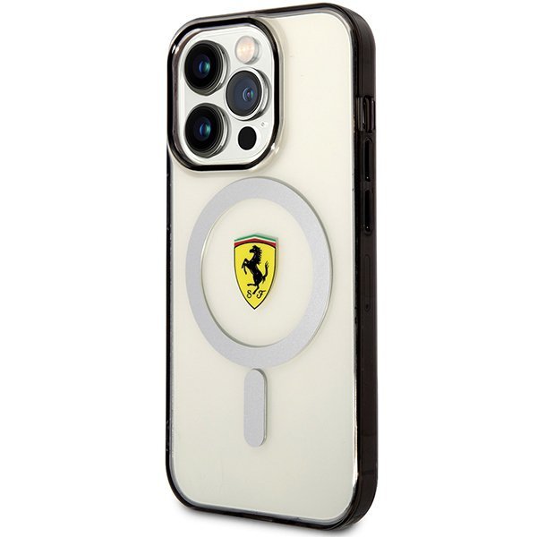 Ferrari FEHMP14LURKT iPhone 14 Pro 6,1&quot; przezroczysty/transparent hardcase Outline Magsafe