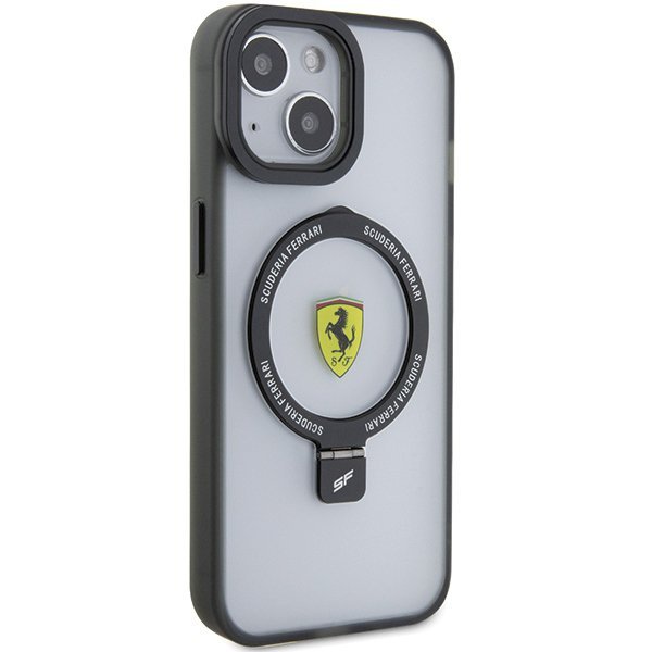 Ferrari FEHMP15MUSCAK iPhone 15 Plus / 14 Plus 6.7&quot; czarny/black hardcase Ring Stand 2023 Collection MagSafe