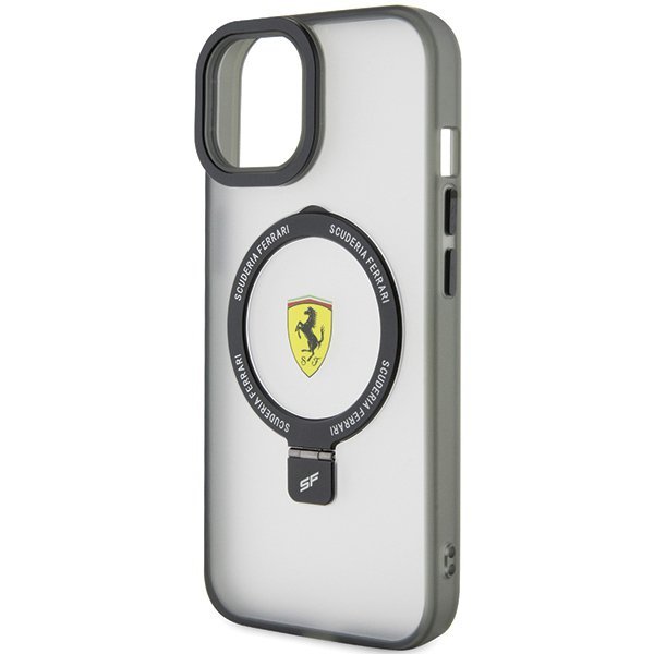 Ferrari FEHMP15MUSCAK iPhone 15 Plus / 14 Plus 6.7&quot; czarny/black hardcase Ring Stand 2023 Collection MagSafe