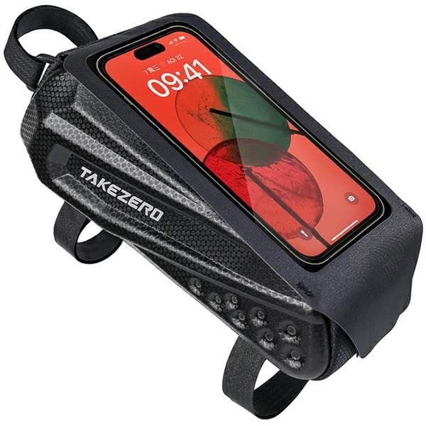 Etui/uchwyt rowerowy TAKEZEROTZ06 sakwa na ramę czarny/black