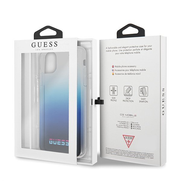 Guess GUHCN65DGCNA iPhone 11 Pro Maxniebieski/gradient blue hard case California
