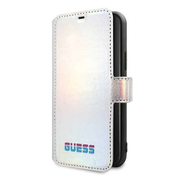 Guess GUFLBKN58BLD iPhone 11 Prosrebrny/silver book Iridescent