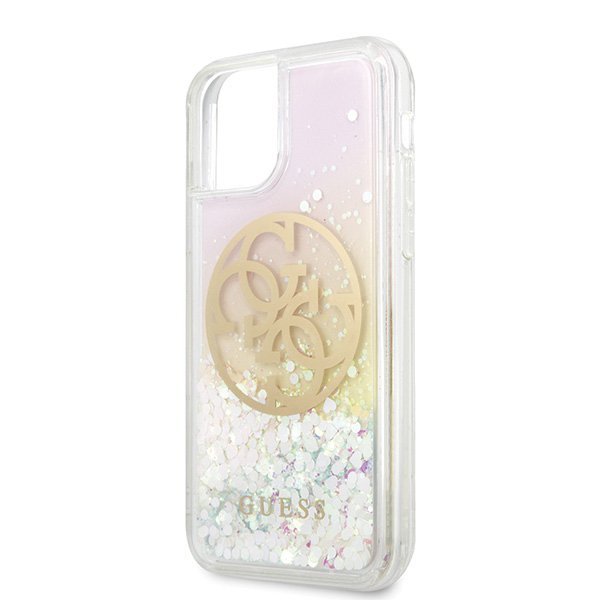 Guess GUHCN58LGIRGP iPhone 11 Prohard case Gradient Liquid Glitter Circle Logo