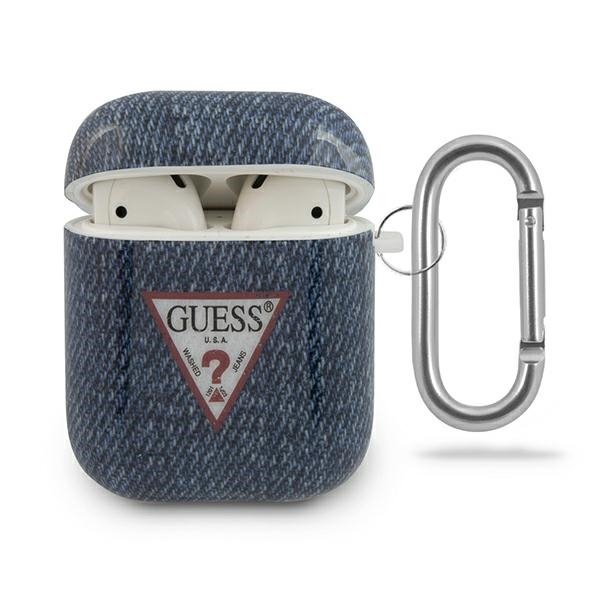 Guess GUACA2TPUJULDB AirPods 1/2 cover granatowy/dark blue Jeans Collection