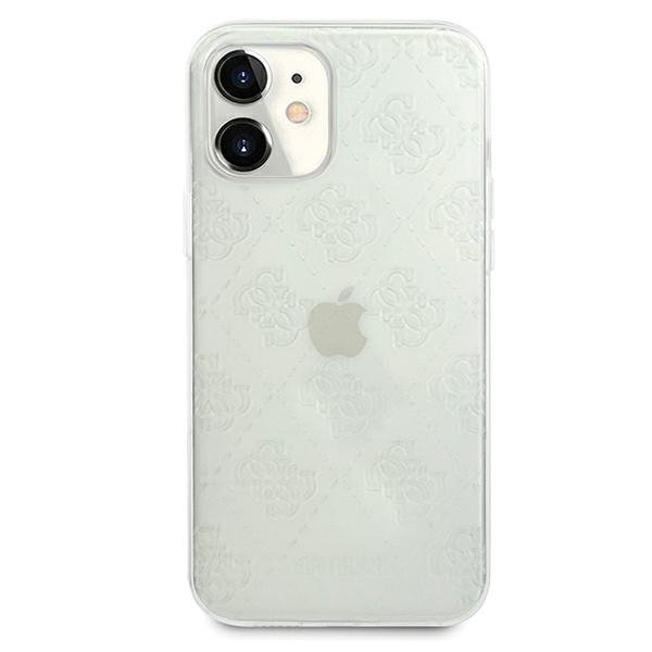 Guess GUHCP12S3D4GTR iPhone 12 mini5,4&quot; transparent hardcase 4G 3D Pattern Collection