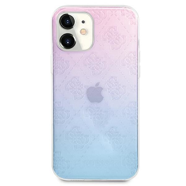 Guess GUHCP12S3D4GGBP iPhone 12 mini5,4&quot; niebiesko-różowy/blue&pink hardcase 4G 3D Pattern Collection