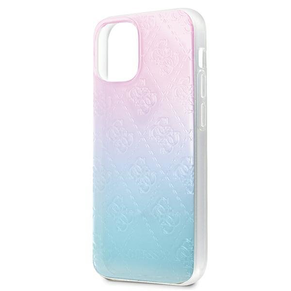Guess GUHCP12S3D4GGBP iPhone 12 mini5,4&quot; niebiesko-różowy/blue&pink hardcase 4G 3D Pattern Collection