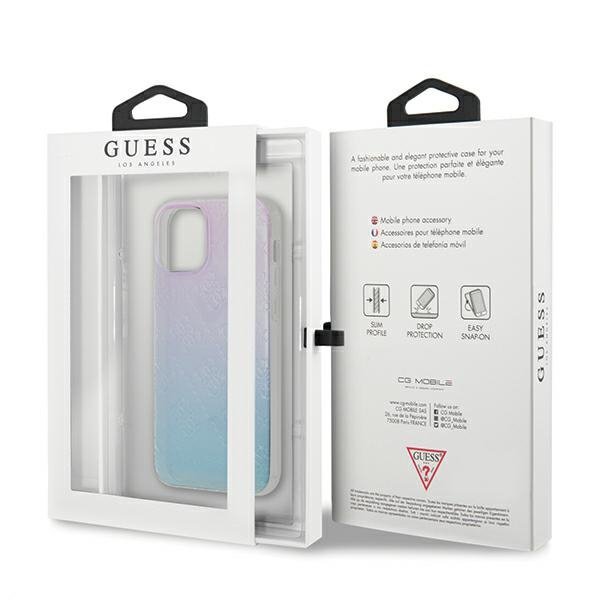 Guess GUHCP12S3D4GGBP iPhone 12 mini5,4&quot; niebiesko-różowy/blue&pink hardcase 4G 3D Pattern Collection