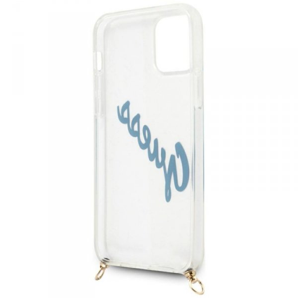 Guess GUHCP12MCRTVSBL iPhone 12/12 Pro6,1&quot; niebieski/blue hardcase Script Vintage