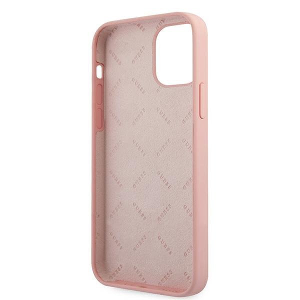 Guess GUHCP12SLSVSPG iPhone 12 mini 5,4&quot; różowo zielony/green pink hardcase Silicone Vintage