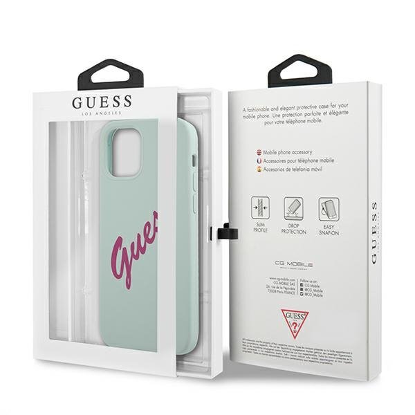 Guess GUHCP12SLSVSBF iPhone 12 mini5,4&quot; niebieski fuksja/blue fuschia hardcase Silicone Vintage