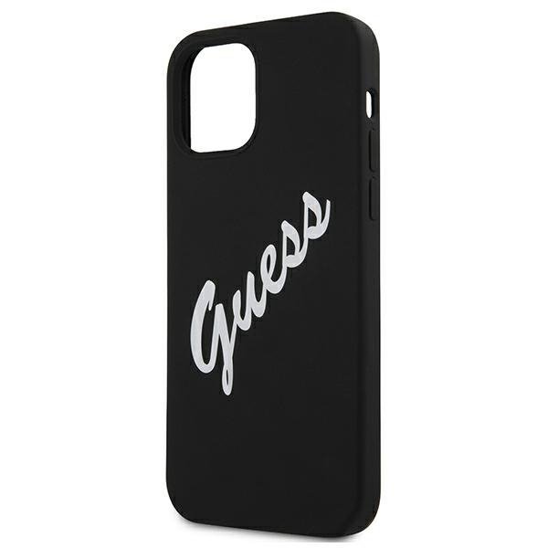 Guess GUHCP12SLSVSBW iPhone 12 mini 5,4&quot; czarno biały/black white hardcase Silicone Vintage