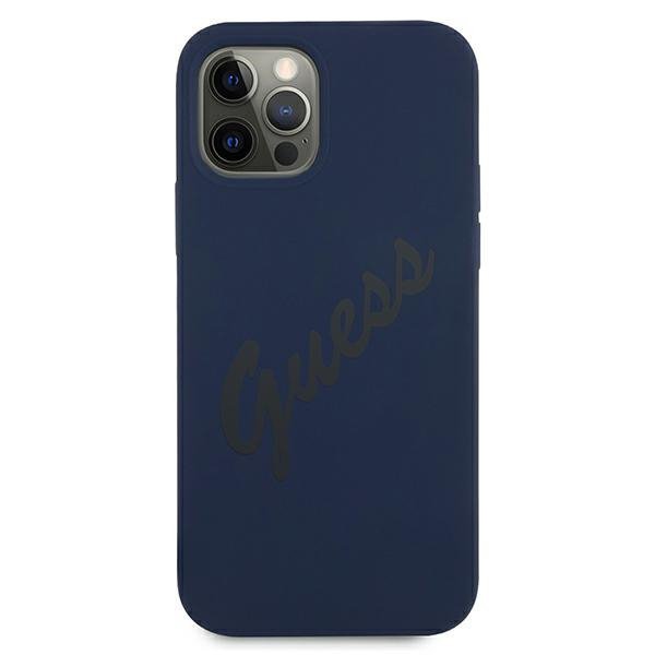 Guess GUHCP12LLSVSBL iPhone 12 Pro Max6,7&quot; niebieski/blue hardcase Script Vintage