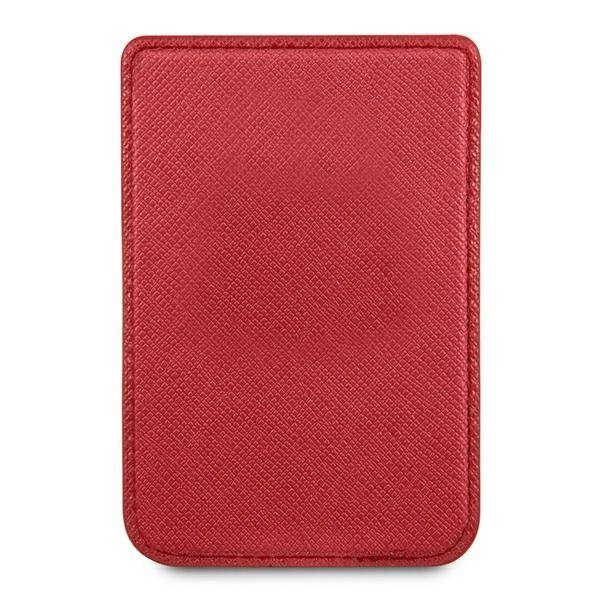 Guess Wallet Card Slot GUWMSSASLREMagSafe Saffiano czerwony/red