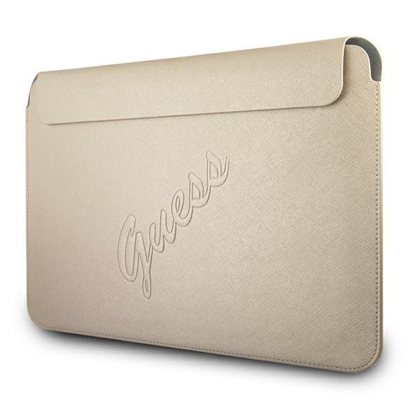 Guess Sleeve GUCS13PUSASLG 13&quot; złoty/gold Saffiano Script