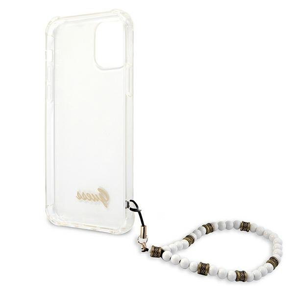 Guess GUHCP12LKPSWH iPhone 12 Pro Max 6,7&quot; Transparent hardcase White Pearl