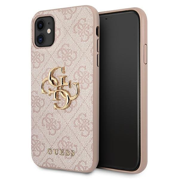 Guess GUHCN614GMGPI iPhone 11 6,1&quot;/ Xr różowy/pink hardcase 4G Big Metal Logo