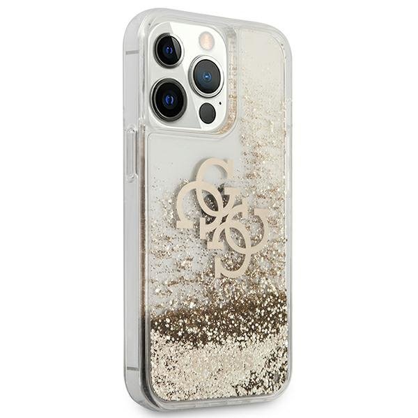 Guess GUHCP13XLG4GGO iPhone 13 Pro Max6,7&quot; złoty/gold hardcase 4G Big Liquid Glitter