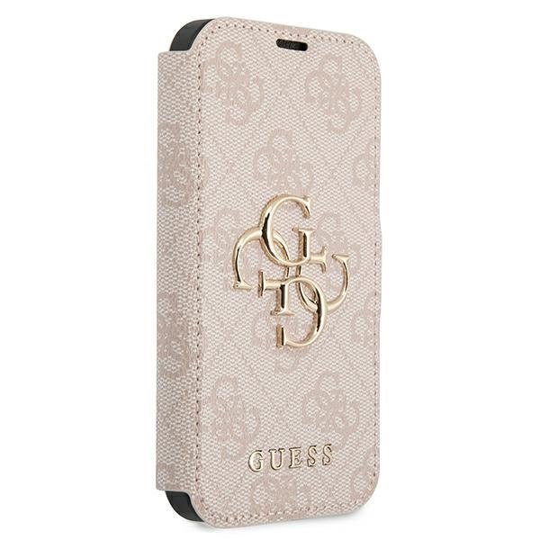 Guess GUBKP13X4GMGPI iPhone 13 Pro Max6,7&quot; różowy/pink book 4G Big Metal Logo