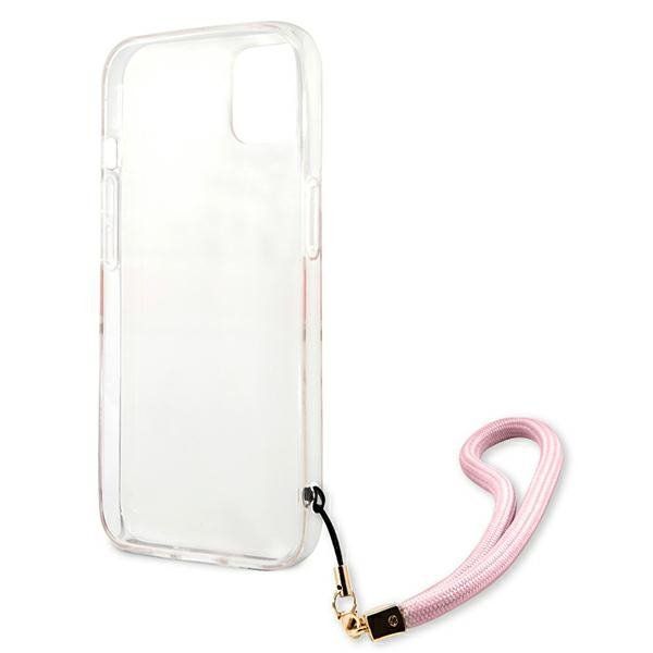 Guess GUHCP13MKCABPI iPhone 13 / 14 / 156.1&quot; różowy/pink hardcase Camo Strap Collection