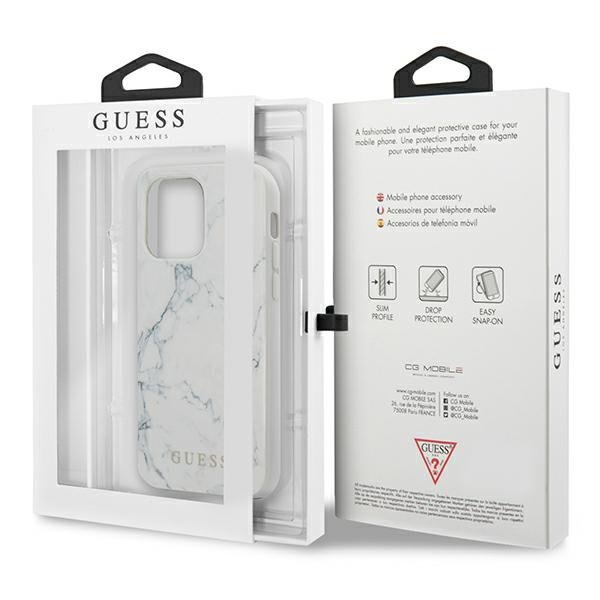 Guess GUHCP13XPCUMAWH iPhone 13 Pro Max 6,7&quot; biały/white hardcase Marble