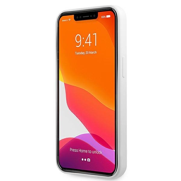 Guess GUHCP13LLS4GGWH iPhone 13 Pro / 13 6,1&quot; biały/white hard case Silicone 4G Logo
