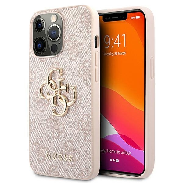 Guess GUHCP13X4GMGPI iPhone 13 Pro Max6,7&quot; różowy/pink hardcase 4G Big Metal Logo