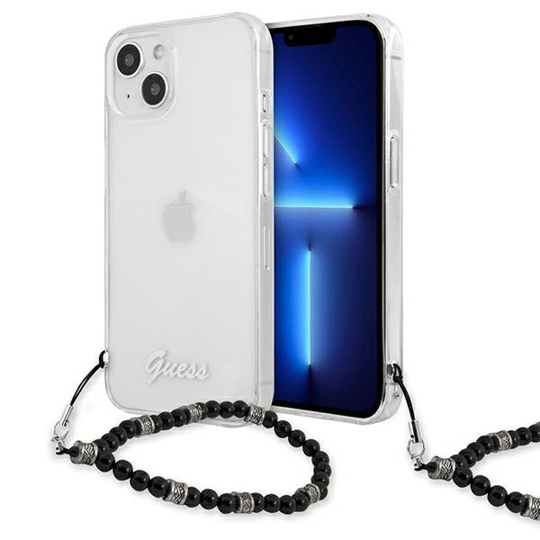 Guess GUHCP13MKPSBK iPhone 13 / 14 / 156.1&quot; Transparent hardcase Black Pearl