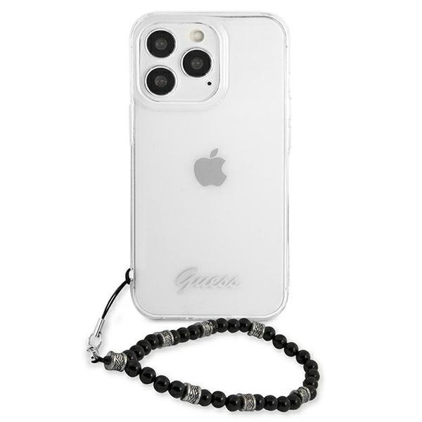 Guess GUHCP13XKPSBK iPhone 13 Pro Max6,7&quot; Transparent hardcase Black Pearl