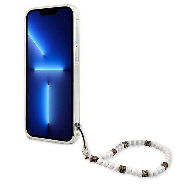 Guess GUHCP13MKPSWH iPhone 13 / 14 / 15 6.1&quot; Transparent hardcase White Pearl