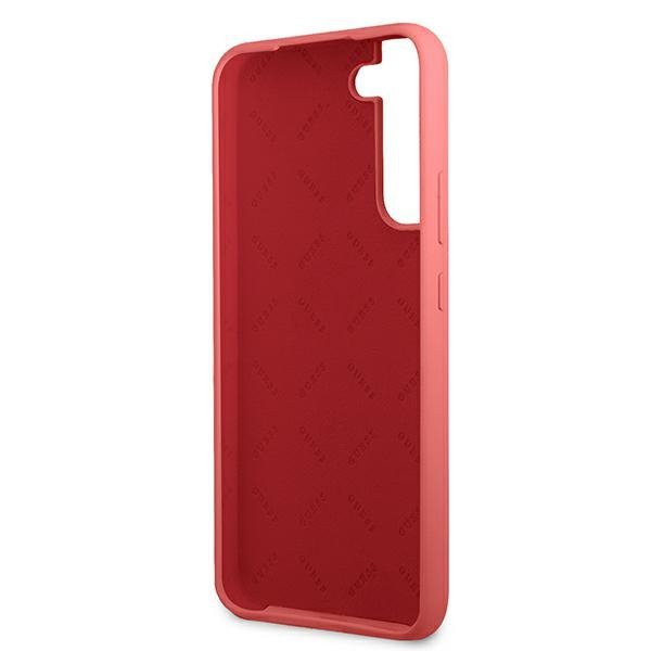 Guess GUHCS22MLSLMGFU S22+ S906fuksja/fuchsia hardcase Silicone Script Metal Logo