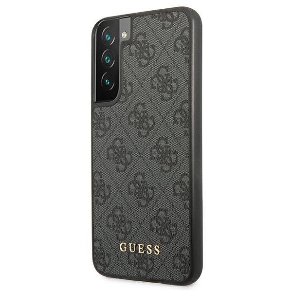 Guess GUHCS22SG4GFGR S22 S901szary/grey hard case 4G Metal Gold Logo
