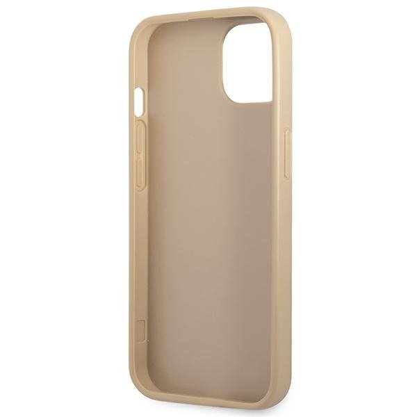 Guess GUHCP13SPSATLE iPhone 13 mini5,4&quot; beżowy/beige hardcase SaffianoTriangle Logo