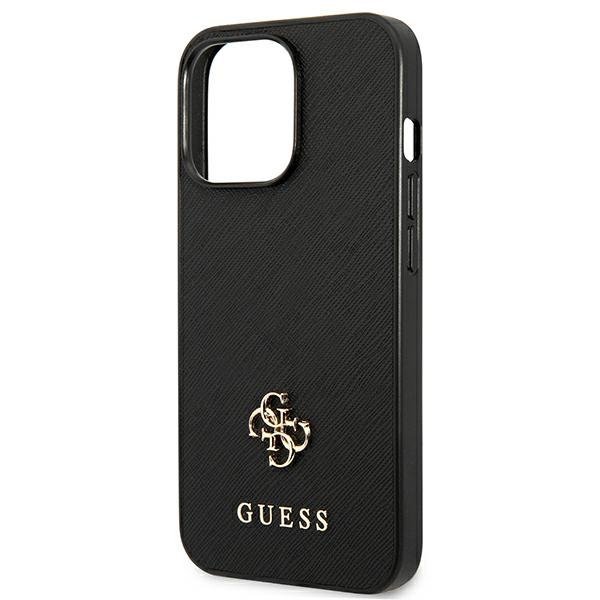 Guess GUHCP13LPS4MK iPhone 13 Pro / 13 6,1&quot; czarny/black hardcase Saffiano 4G Small Metal Logo