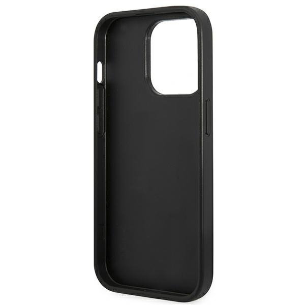 Guess GUHCP14LG4GFGR iPhone 14 Pro 6,1&quot; szary/grey hard case 4G Metal Gold Logo