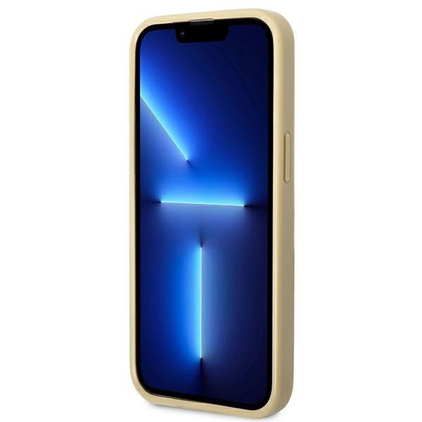 Guess GUHCP14LHGGSHD iPhone 14 Pro6,1&quot; złoty/gold hard case Glitter Script