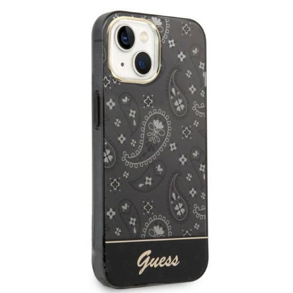 Guess GUHCP14SHGBNHK iPhone 14 / 15 / 13 6.1&quot; czarny/black hardcase Bandana Paisley