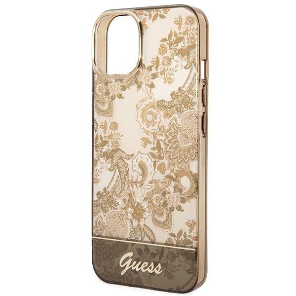 Guess GUHCP14MHGPLHC iPhone 14 Plus / 15 Plus 6.7&quot; ochre hardcase Porcelain Collection
